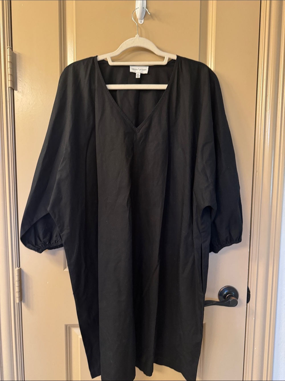 Gibson Latimer  Black V-Neck dress